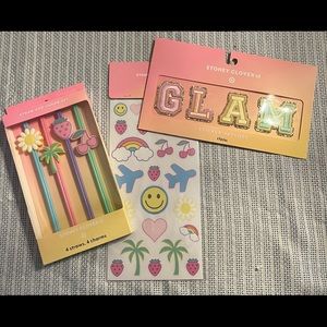 Stoney Clover Lane from Target- straws, GLAM patch, and stickers!